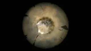 Mars South Polar Region, March-April 2009 [1080p]