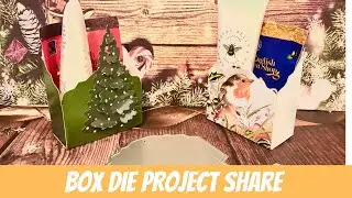 How to Make Storage Boxes |  Queenacraft&rsquo;s Folding Box Dies Tutorial #Dies Haul