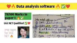 L- 10 &hearts;️ 🕵️Research Aptitude| Data analysis software 🔥| Full classes /course 🔥 🤞(  in english )