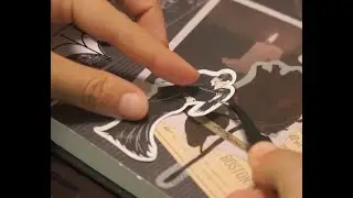 Movie Scrap Book Page, Gomez and Morticia