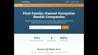 Rentadumps Part 5:  Using Claude to build a directory and a business