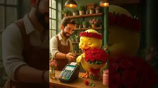 Little Duck preps roses for sister's wedding #duck #littleduck #cuteduck #duckvideo
