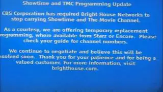 Time Warner Cable + Bright House Networks/CBS Dispute