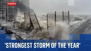 Ferocious wind and rain as super typhoon brings megacities to a standstill
