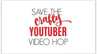 Quick & Easy Stamping with Stencils technique tutorial | Save the crafty Youtuber Vlog Hop