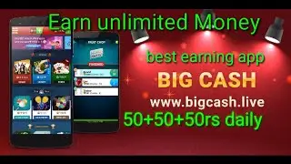 How to earn money from big cash app/unlimited free fire diamonds/20rs per invite/with proof.