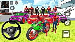 🥳 Spider-Man Simulator Game 🦚 Monster Police Car Modification Showroom 🥰 3D Car Driving Game- Police