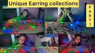 My earring collections | unique earring collection part 1 |