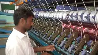 How to Run Lycra core in yarn | Lycra core yarn producing |  Textile spinning