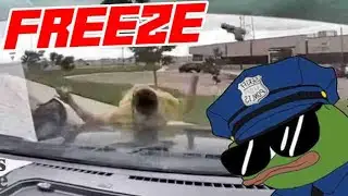 Police Run Down Armed Shoplifter With Patrol Car