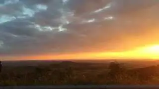 Mooney M.20F lowpass on a beautiful sunset in EDQE (Burgfeuerstein)