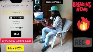 Guinney Pepper live interview by Dj King Louie in New York City | May 2025 🧡💛💚