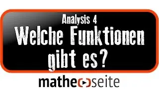 Analysis | die verschiedenen Funktionstypen, ihre Besonderheiten und wie man mit ihnen rechnet