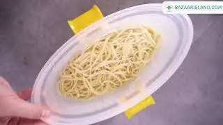 Cuecepasta para Microondas 4 en 1 con Accesorios y Recetas Bazaar Island