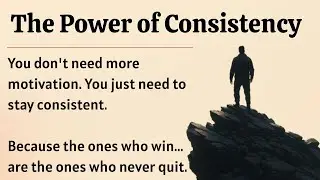 The Power of Consistency || Graded Reader || Improve Your English Speaking ✅