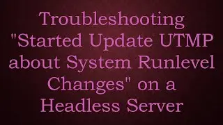 Troubleshooting 