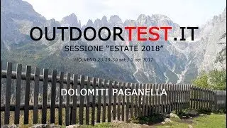 Outdoortest in Paganella. Sessione test estate 2018
