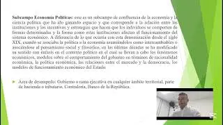 EXPOSICI&Oacute;N DE LOS SUBCAMPOS DE LAS CIENCIAS POL&Iacute;TICAS 🧑&zwj;⚖️