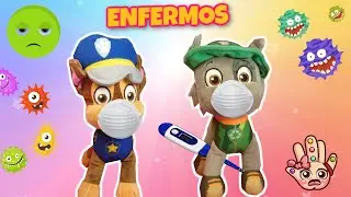 ¡ENFERMOS SIN PODER SALIR DE CASA! Paw Patrol en español