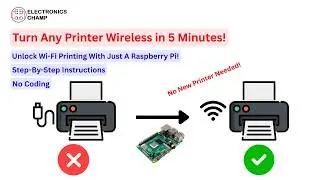 Turn Your Old Printer Into Wi-Fi Printer in 5 Minutes | Raspberry Pi Tutorial