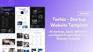 Techio   Startup Website Template | Elevate Your AI Business!