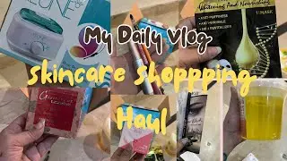 Skincare Shopping Haul ||  Basic Makeup Haul || Dailyvlog🤩