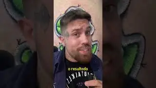 TATUAGEM COM AGULHA DE COSTURA?😱 #tattoo #tatuagem