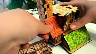 Объемный пазл водяная мельница,собираем/3D pazle watermill