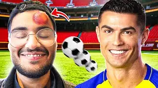 رونالدو شات الكورة علي وسبب لي اصابة !!!!