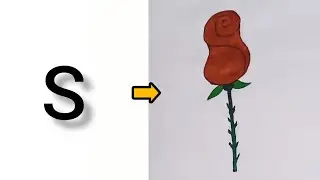 How to draw a rose 🌹#Drawing #Easy Drawing #art #S. B. Art 