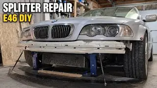 BMW E46 Splitter Repair Quick DIY Guide - Custom Aero Walk Through
