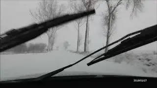 Winter driving in snowy Poland with ancient, dark Slavic music.