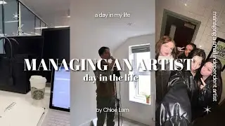 a day in my life managing an independent singer | BTS, gigs & events