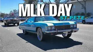 MLK  Day in St. Pete Florida 2026! Big Rims, Donks, Food Trucks, Street Action
