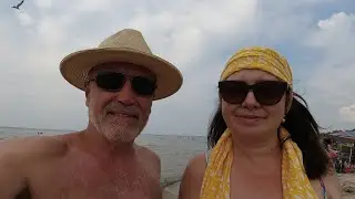 Wasaga Beach walking on the beach