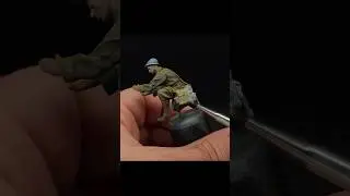 Figure Painting 🎨🖌️ #miniature #paint #painting #france #ww2 #battle #diy #diorama #art