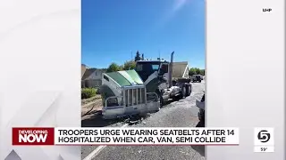 14 hospitalized in crash on US-89