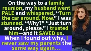 My husband whispered, “Turn the car around  Now ” He looked PALE  I trusted him and it saved us…