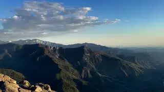 Panoramic views from Moro Rock, Sequoia National Park California