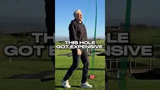 Winter golf. One water hazard. &pound;200 on the line 😭⛳ #golf #shorts #golfshorts