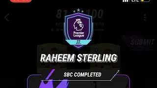 Sterling SBC in Mad fut 22
