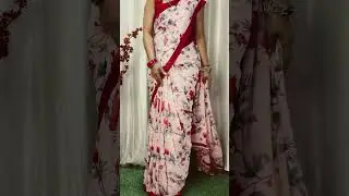 Tight fitting draping trick for daily wear saree | draping tutorial | #saree  #shortsvideo #sarees