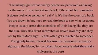 What is the Rising Sign/Ascendant in Astrology?
