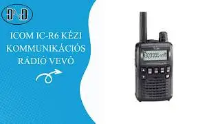 Icom IC-R6 k&eacute;zi kommunik&aacute;ci&oacute;s r&aacute;di&oacute; vevő