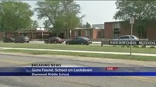 Two guns found at middle school