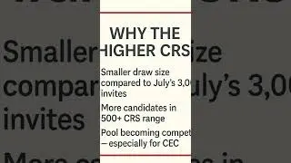 &ldquo;🇨🇦 CEC Draw &ndash; August 7, 2025 | Higher CRS & What It Means for You&rdquo;