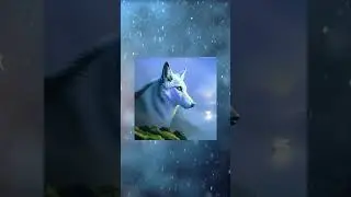 Wolf Art | White Wolf Art | Spirit Of The White Wolf Art | Printable Wolf Art | Furry Wolf | Shorts