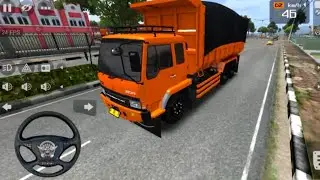 ⭕ bussid / android gameplay / Mitsubishi Fuso dumptruk tronton kirim pasir / Banjarmasin_pakotkuara⭕