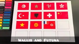 Full Red Flags Drawing #flags 