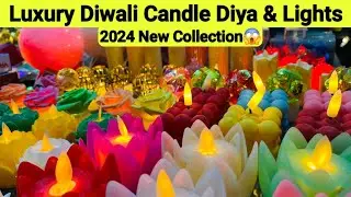 2024 New Diwali Luxury Candles & Diye || Diwali Light wholesale Market in Delhi #diwalispecial